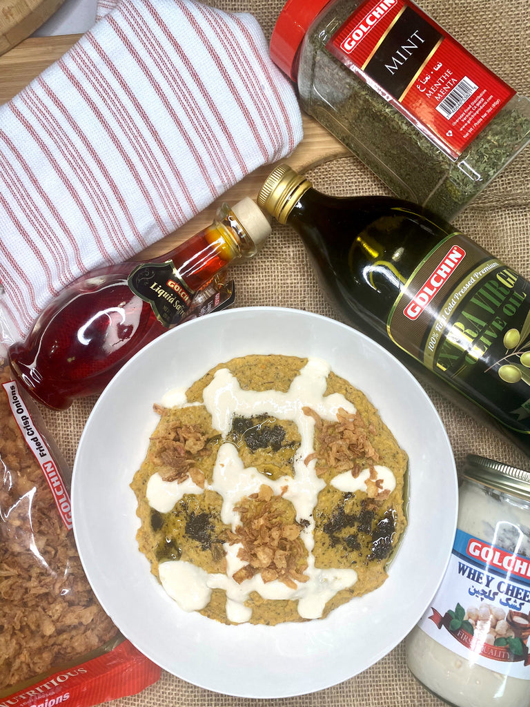 'Kashke Bademjan' Iranian Whey Cheese and Eggplant Drip
