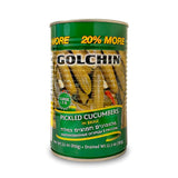 GOLCHIN CUCUMBERS IN BRINE 7-9 KOSHER 20% MORE